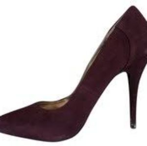 Steve Madden P-Carli Burgundy Suede Heels